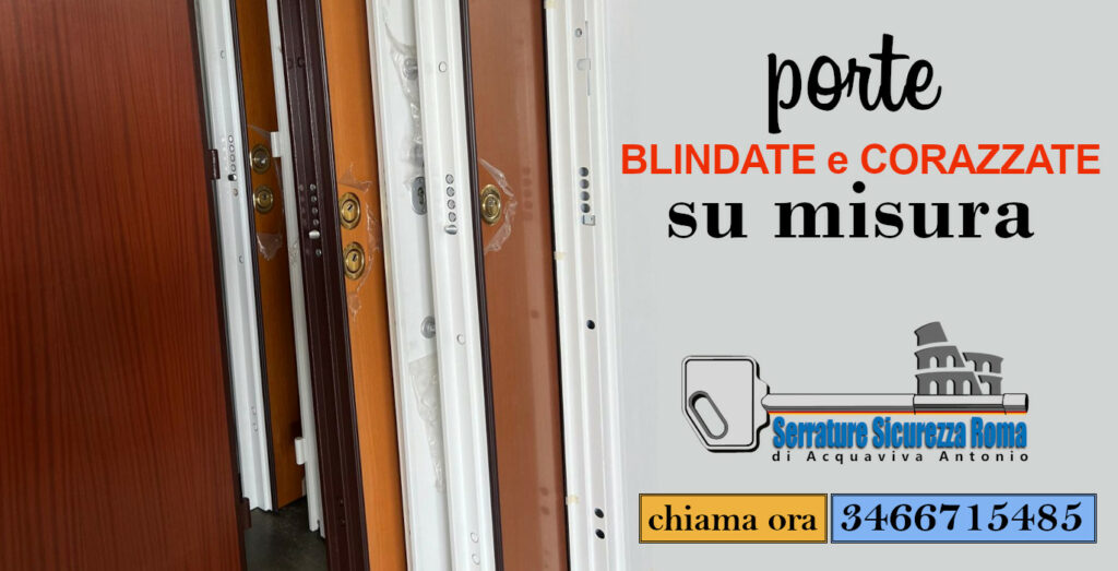 Porte blindate e corazzate su misura