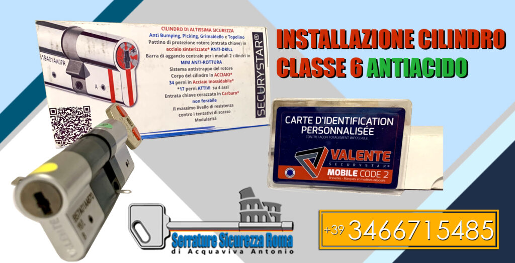 cilindro di sicurezza antiacido di classe 6
