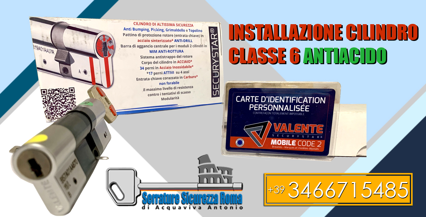 cilindro di sicurezza antiacido di classe 6